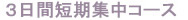 アイスフラワー3日間短期集中コース